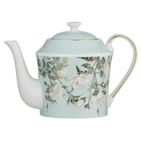 Ashdene Elegant Rose - Mint Teapot