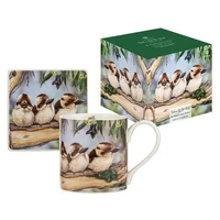 Ashdene Babies of the Bush Mug & Coaster Set - Kookaburra