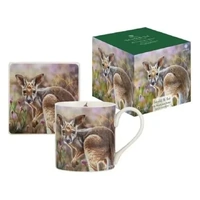 Ashdene Babies of the Bush Mug & Coaster Set - Kangaroo Joey