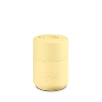Frank Green Reusable Cup - Original 230ml Buttermilk Push Button Lid