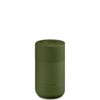 Frank Green Reusable Cup - Original 340ml Khaki Push Button