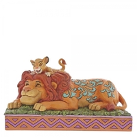 Jim Shore Disney Traditions - The Lion King Simba & Mufasa - A Father's Pride
