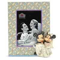 Jim Shore Disney Traditions - Mickey & Minnie Mouse Wedding Photo Frame