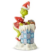 Dr Seuss The Grinch by Jim Shore - Grinch Climbing in Chimney