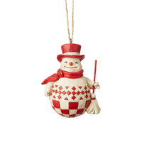 Heartwood Creek Nordic Noel - Snowman Hanging Ornament