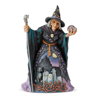 Jim Shore Heartwood Creek Classic - Halloween Collection - Witch with Crystal Ball 