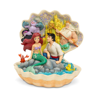Jim Shore Disney Traditions - The Little Mermaid Shell Scene - Seashell Scenario