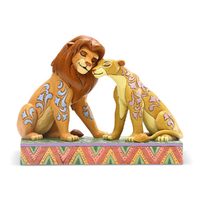 Jim Shore Disney Traditions - The Lion King Simba & Nala Snuggling - Savannah Sweethearts