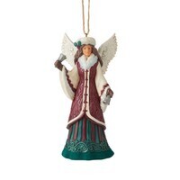 Jim Shore Heartwood Creek Victorian - Angel with Hand Bell Hanging Ornament