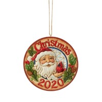 Jim Shore Heartwood Creek - 2020 Santa With Cardinals Hanging Ornament