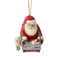 Jim Shore Heartwood Creek - Santa with Baby Jesus Hanging Ornament