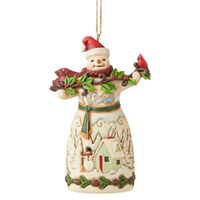 Jim Shore Heartwood Creek - Snowman with Scarf Hanging Ornament