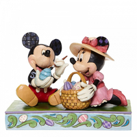 Jim Shore Disney Traditions - Mickey & Minnie Mouse - Easter Artistry