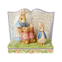 Beatrix Potter by Jim Shore - Peter Rabbit Storybook - Once Upon a Time There Were Four Little Rabbits