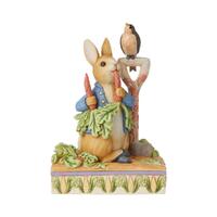 Beatrix Potter by Jim Shore - Peter Rabbit In Garden - Then He Ate Some Radishes