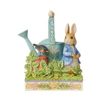 Beatrix Potter by Jim Shore - Peter Rabbit With Watering Can - Caught in Mr. McGregor’s Garden