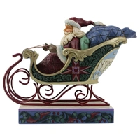 Jim Shore Heartwood Creek - Santa In Sleigh Limited Edition