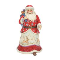 Jim Shore Heartwood Creek - Santa with Toy Bag Over Shoulder