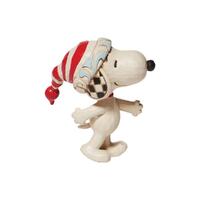 Peanuts by Jim Shore - Snoopy With Red & White Hat Mini Figurine