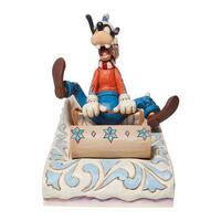 Jim Shore Disney Traditions - Goofy Sledding - A Wild Ride