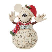 Jim Shore Disney Traditions - Mickey Mouse Snowman - Snowy Smiles