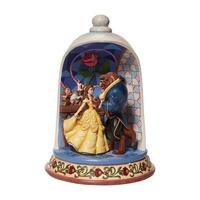 Jim Shore Disney Traditions - Beauty & the Beast Rose Dome - Enchanted Love