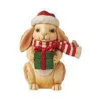 Jim Shore Heartwood Creek - Christmas Bunny Mini Figurine