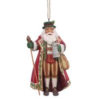 Jim Shore Heartwood Creek Santas Around The World - German Santa Hanging Ornament