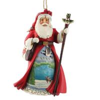 Jim Shore Heartwood Creek Santas Around The World - Canadian Santa Hanging Ornament