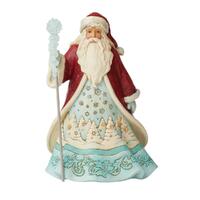 Jim Shore Heartwood Creek Winter Wonderland - Santa with Snowflakes