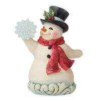 Jim Shore Heartwood Creek Winter Wonderland - Snowman with Snowflake