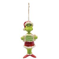 Dr Seuss The Grinch by Jim Shore - Beware a Grinch PVC Hanging Ornament