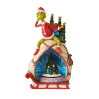 Dr Seuss The Grinch by Jim Shore - Grinch with Lit Rotating Scene 