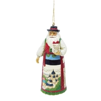Jim Shore Heartwood Creek Christmas Around The World - Baltic Santa Hanging Ornament