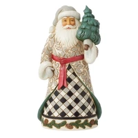 Jim Shore Heartwood Creek - Plaid Santa
