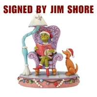 Dr Seuss The Grinch by Jim Shore - Grinch Reading in Chair - First Edition (Signed by Jim Shore)