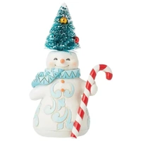 Jim Shore Heartwood Creek - Snowman with Sisal Tree Hat Pint Sized Figurine