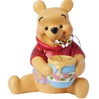 Jim Shore Disney Traditions - Winnie the Pooh with Honey Pot Mini Figurine