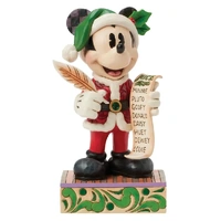 Jim Shore Disney Traditions - Mickey Mouse Christmas - Santa Mickey with List - Twenty Years Of Magic