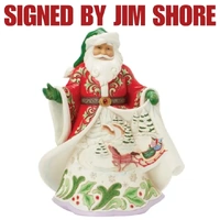 Jim Shore Heartwood Creek - Santa Winter Scene Musical - First Edition (Signed by Jim Shore)