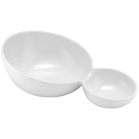 Classica - White Sloped Split Bowl