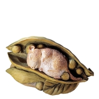 Beatrix Potter Mini Figurine - Timmy Willie in Pea Pod