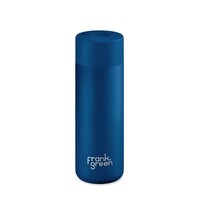 Frank Green Reusable Bottle - Ceramic 595ml Deep Ocean Push Button