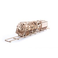 Ugears Wooden Model - Steam Locomotive with Tender