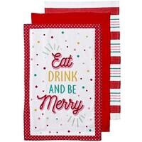 Cheer Kitchen Towel 3 Pack - Red