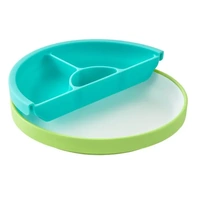 Omie - Toddler Plate & Divider Green