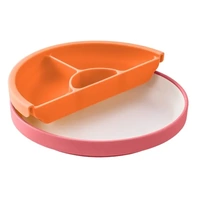 Omie - Toddler Plate & Divider Pink