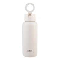 Oasis Moda Mag-Grip Triple Wall Insulated Water Bottle - 1L Alabaster