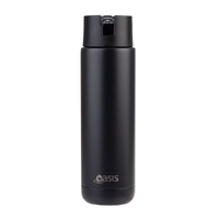 Oasis Moda Triple Wall Insulated Water Bottle - 700ml Black