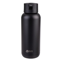 Oasis Moda Triple Wall Insulated Water Bottle - 1L Black